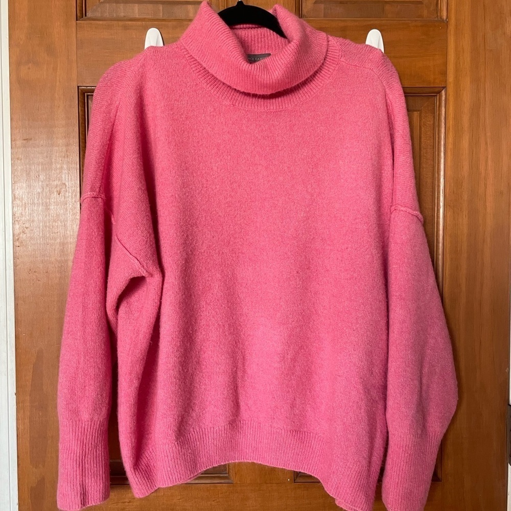 Vince Camuto Salmon Pink Turtleneck Sweater